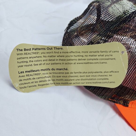 RealTree Camo Bright Orange United Rentals Trucker Hat Cap - Picture 6 of 11